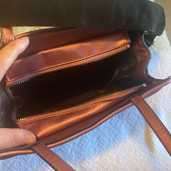 Karl Lagerfeld Maybelle Satchel cactus pink ombré w/ cat Choupette handbag rare - Picture 6 of 9